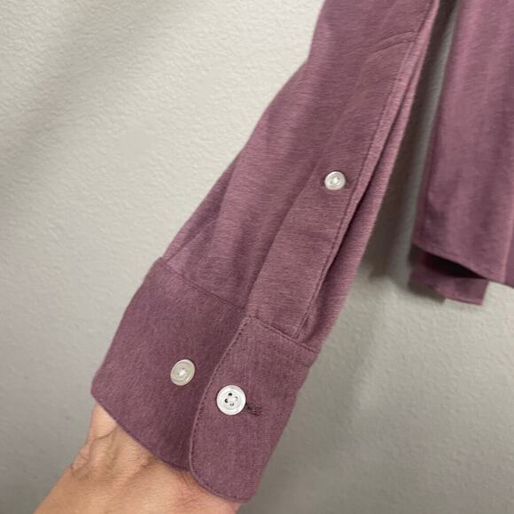 Bonobos Mens Medium Standard Fit Button Up Shirt Pink Cotton Long Sleeves - Picture 4 of 8